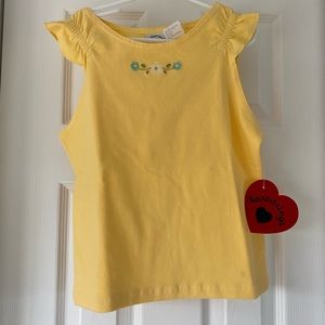 NWT Hartstrings Girls Yellow Top